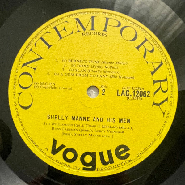 Shelly Manne & His Men : Contemporary Swinging Sounds Vol 4 (LP, Mono)