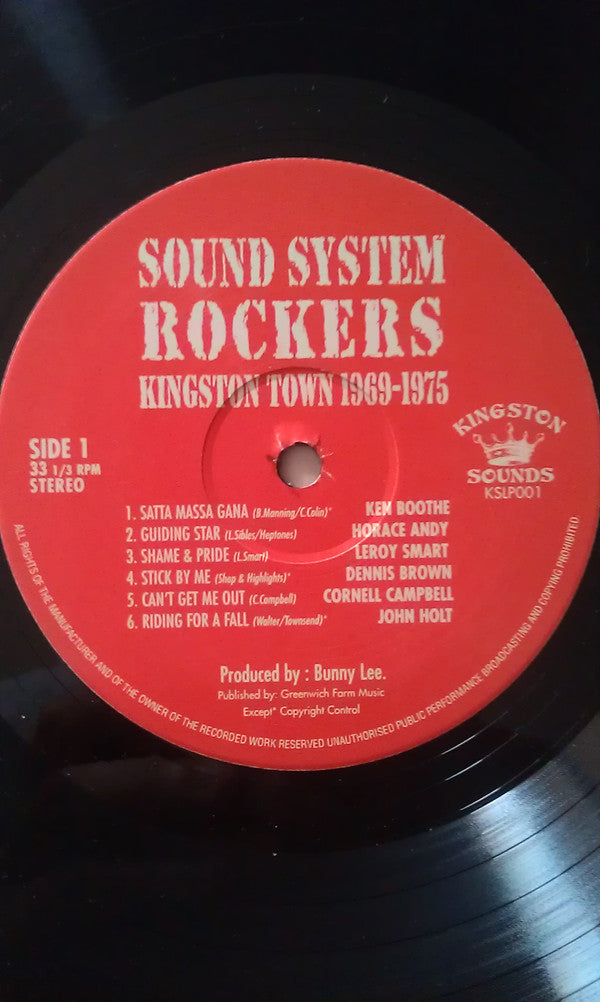 Various : Sound System Rockers Kingston Town 1969-1975 (LP, Comp)
