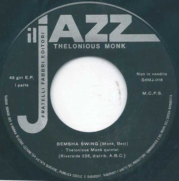 Thelonious Monk : Thelonious Monk (7", EP)