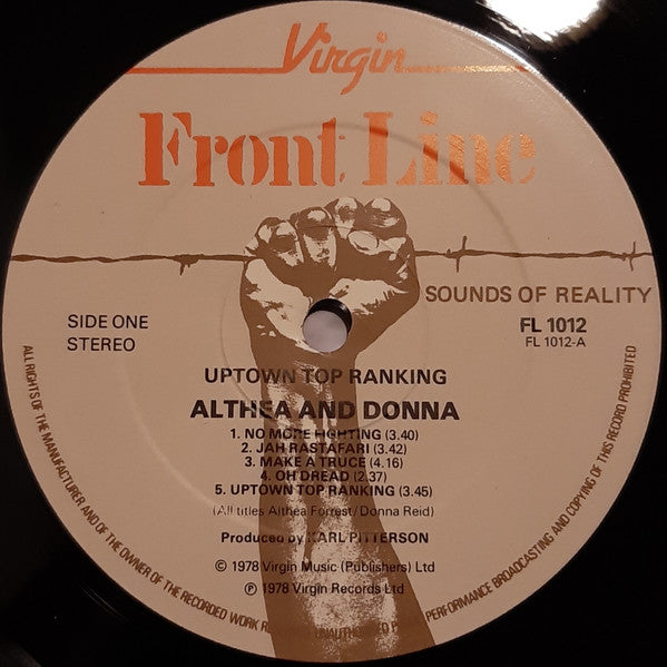 Althea & Donna : Uptown Top Ranking (LP, Album)