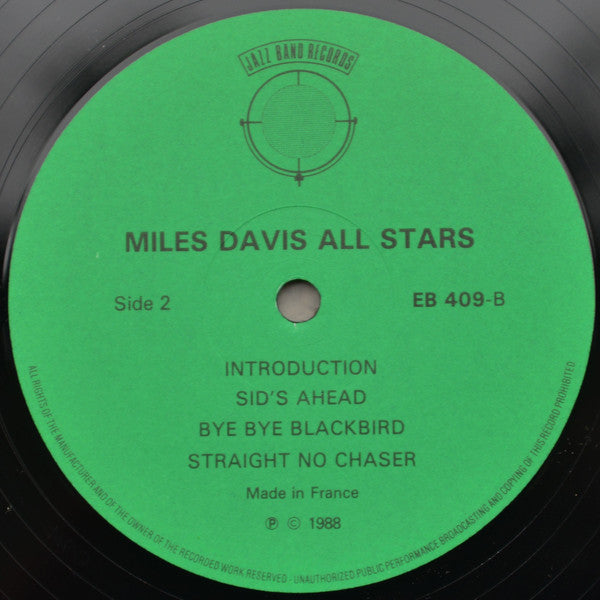 Miles Davis All Stars Featuring John Coltrane With Cannonball Adderley : Miles Davis All Stars Featuring John Coltrane With Cannonball Adderley (LP)