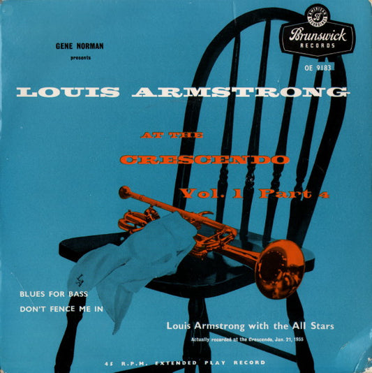 Louis Armstrong : Greg Norman Presents Louis Armstrong At The Crescendo Volume 1 Part 4 (7", EP)