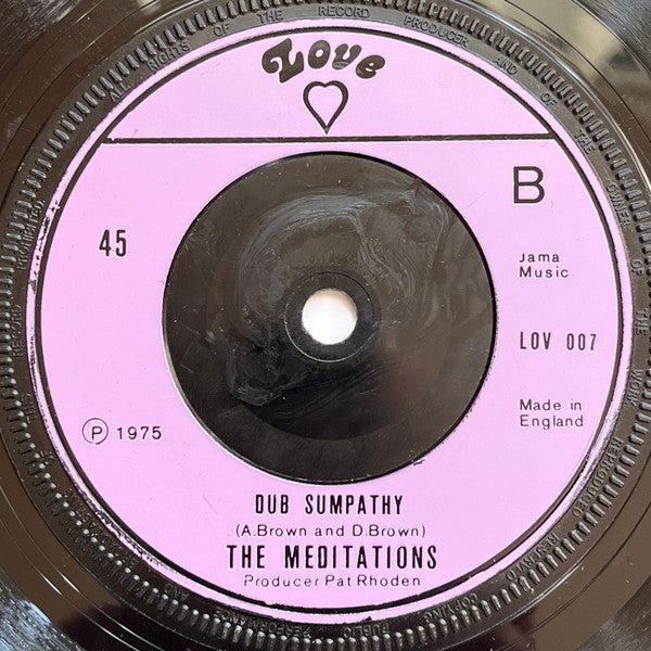 The Meditations (8) : Sympathy (7", Pur)