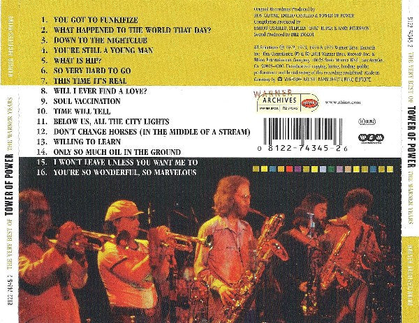 Tower Of Power : The Very Best Of Tower Of Power - The Warner Years (CD, Comp)