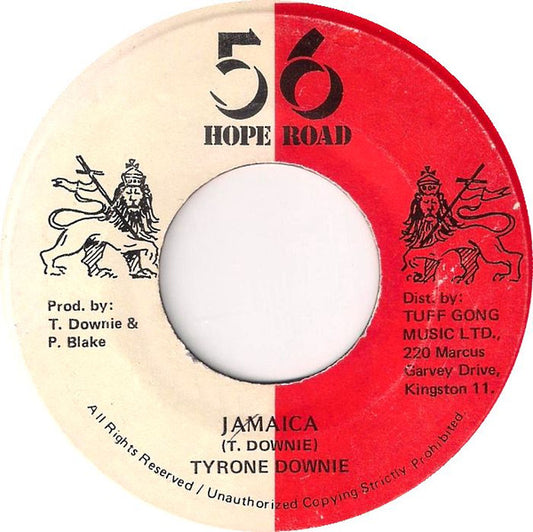 Tyrone Downie : Jamaica (7")