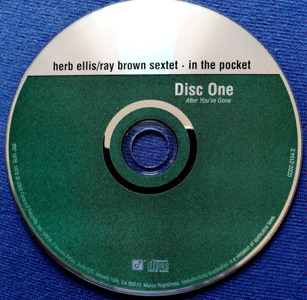 Herb Ellis-Ray Brown Sextet : In The Pocket: After You've Gone / Hot Tracks (2xCD, Comp)