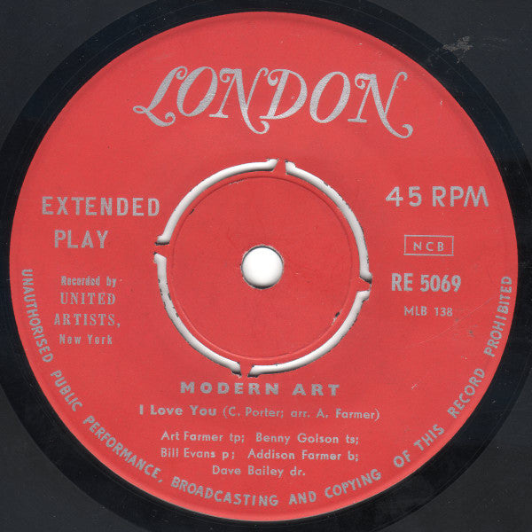 Art Farmer : Modern Art (7", EP)