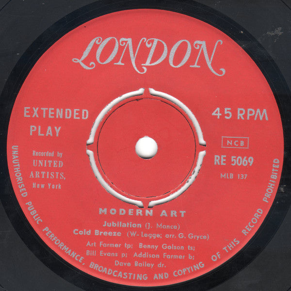 Art Farmer : Modern Art (7", EP)