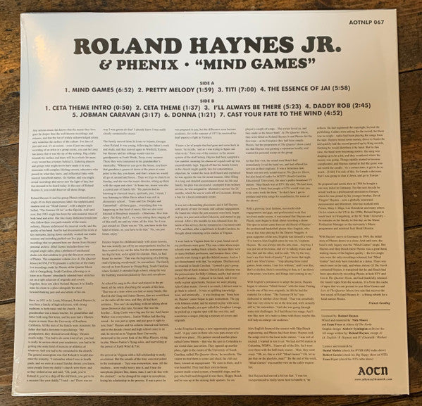 Roland Haynes Jr. & Phenix (4) : Mind Games (LP)