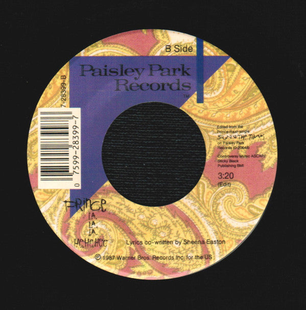 Prince : Sign "O" The Times (7", Single, Spe)