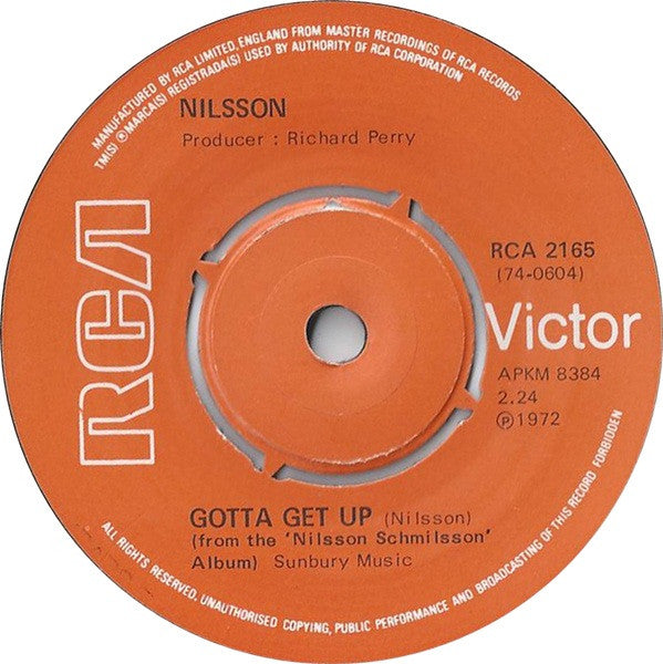 Harry Nilsson : Without You (7", Single, Pus)