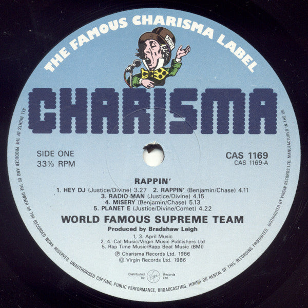 World's Famous Supreme Team : Rappin' (LP, Album)