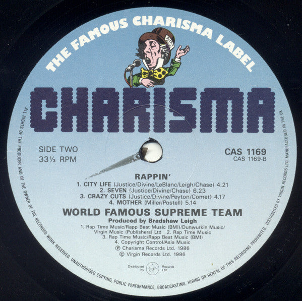World's Famous Supreme Team : Rappin' (LP, Album)