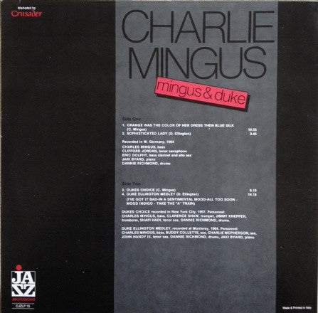 Charlie Mingus* : Mingus & Duke (LP, Comp)