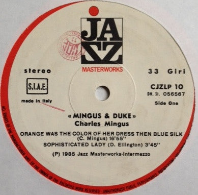 Charlie Mingus* : Mingus & Duke (LP, Comp)