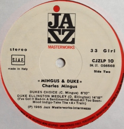 Charlie Mingus* : Mingus & Duke (LP, Comp)