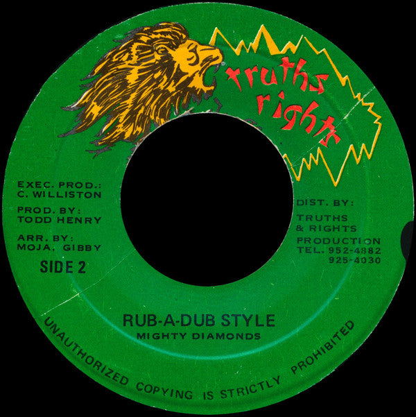 The Mighty Diamonds : Rock With Me (7")