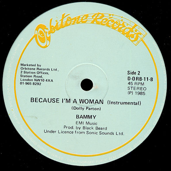 Carlene Davis : Because I'm A Woman (12")
