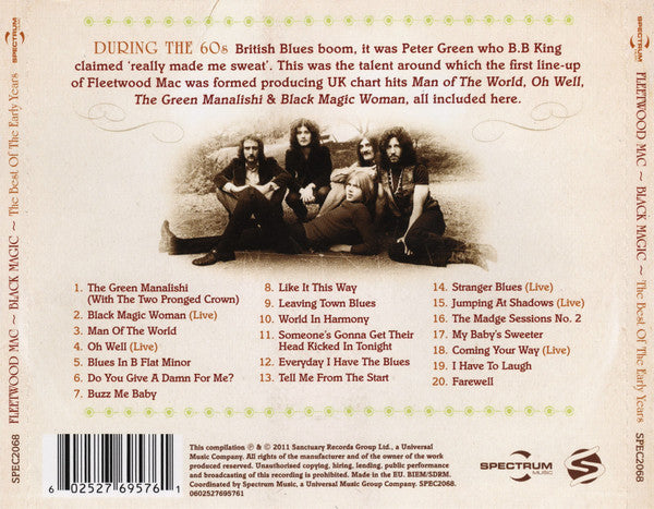 Fleetwood Mac : Black Magic (The Best Of The Early Years) (CD, Comp)