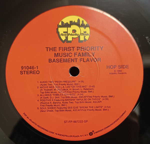 Various : The First Priority Music Family: Basement Flavor (LP, Comp, 1st)