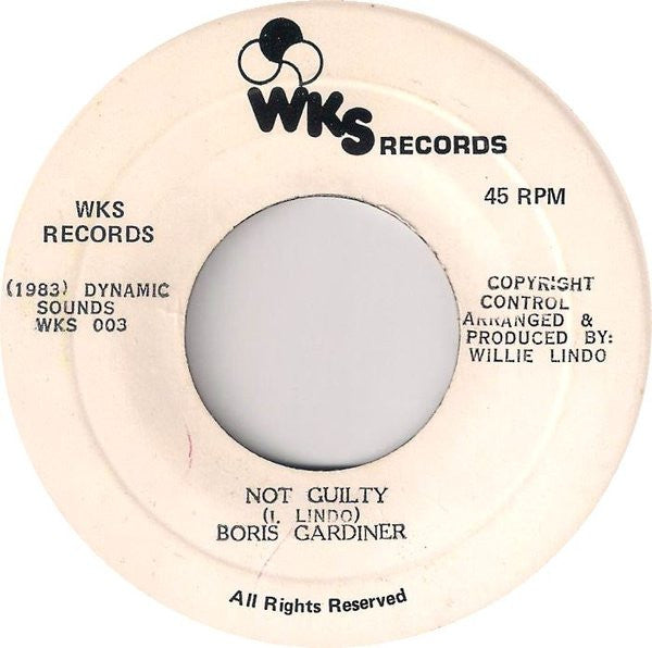 Boris Gardiner : Guilty (7")
