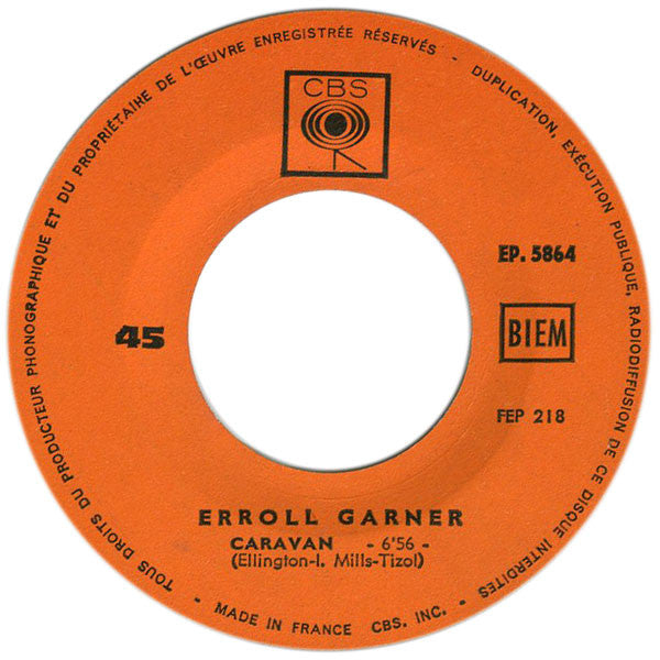 Erroll Garner : Caravan / Lullaby Of Birdland (7", EP)