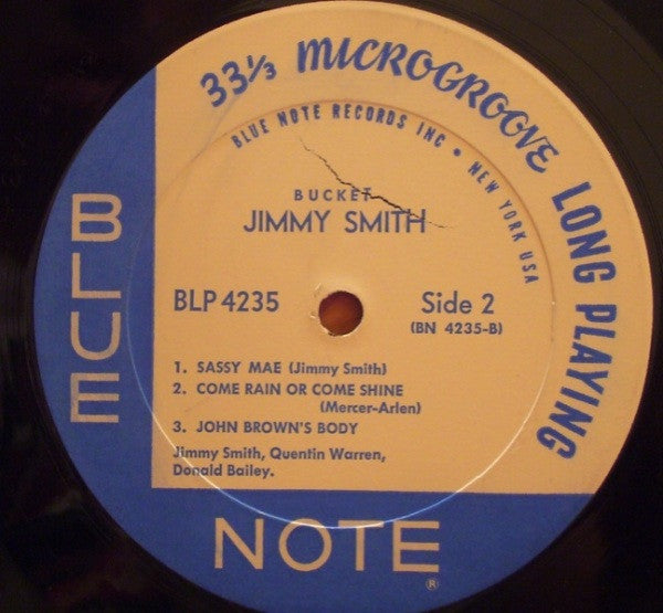 Jimmy Smith : Bucket (LP, Album, Mono)