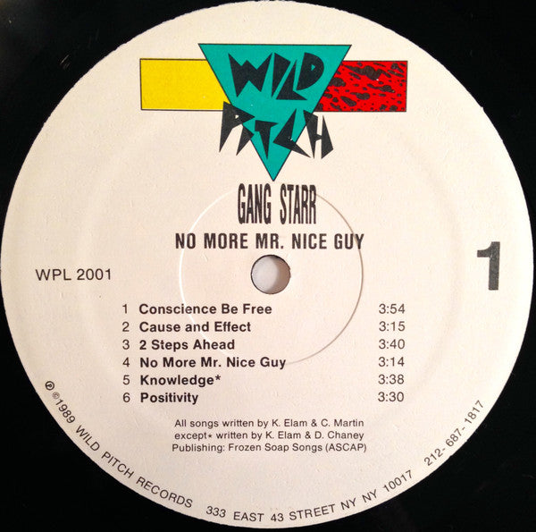 Gang Starr : No More Mr. Nice Guy (LP, Album)