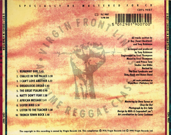 U-Roy : Dread In A Babylon (CD, Album)