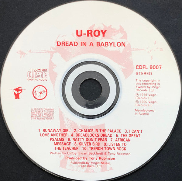 U-Roy : Dread In A Babylon (CD, Album)