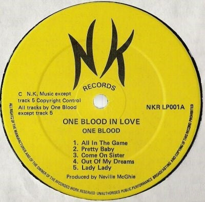 One Blood : One Blood In Love (LP, Album)