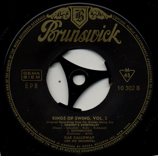 Cab Calloway And His Orchestra : 1931 - Kings Of Swing Vol. 2 (7", EP)