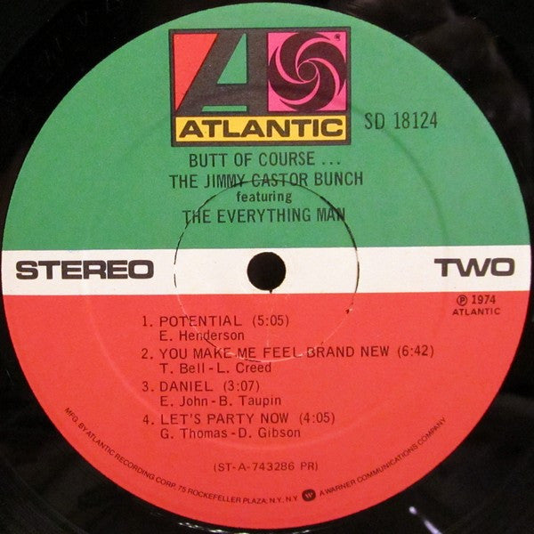 The Jimmy Castor Bunch Featuring The Everything Man : Butt Of Course... (LP, Album, PR)