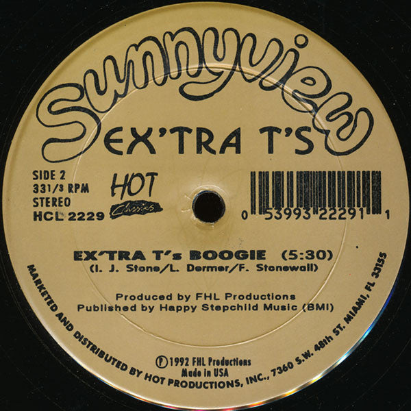 Newcleus / Extra T's : Jam On It / Ex'tra T's Boogie (12")