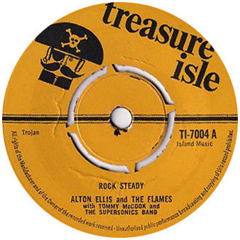 Alton Ellis & The Flames / Tommy McCook & The Supersonics : Rock Steady / Wall Street Shuffle (7", Single)