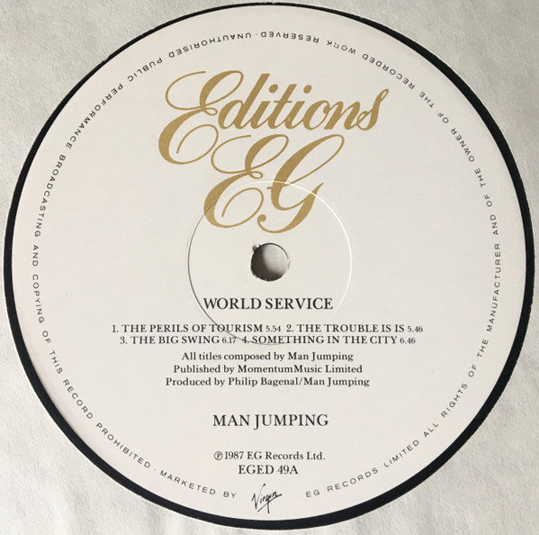 Man Jumping : World Service (LP, Album)