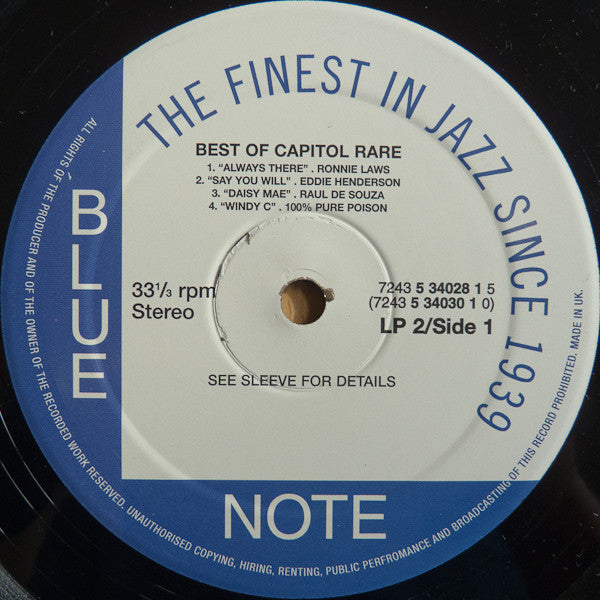 Various : The Best Of Capitol Rare (2xLP, Comp)