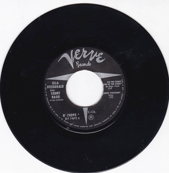 Ella Fitzgerald Et Count Basie : On The Sunny Side Of The Street (7", EP)