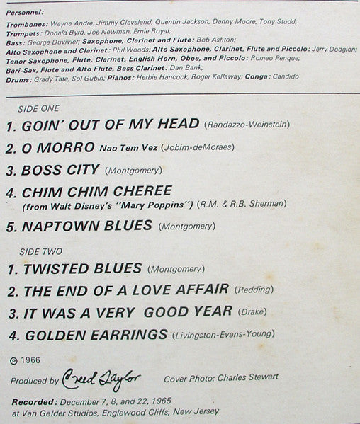 Wes Montgomery : Goin' Out Of My Head (LP, Album, Mono)