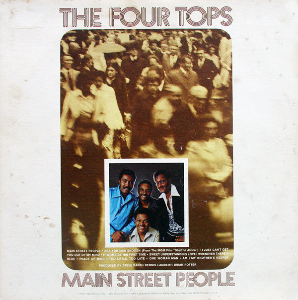 Four Tops : Main Street People (LP, Album, Ter)
