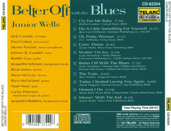 Junior Wells : Better Off With The Blues (CD, Album)