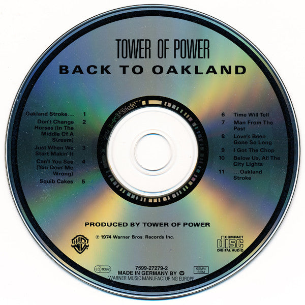 Tower Of Power : Back To Oakland (CD, Album, RE)