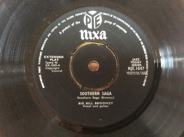 Big Bill Broonzy : Southern Saga (7", EP, Mono)