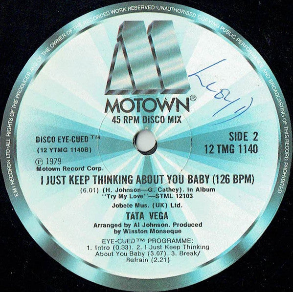 Tata Vega : Get It Up For Love (12", Single)