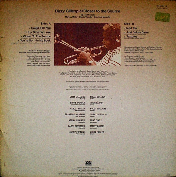 Dizzy Gillespie : Closer To The Source (LP, Album)