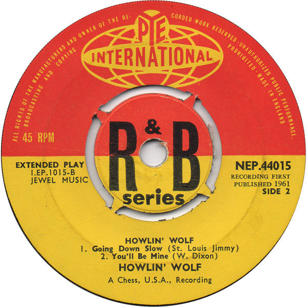 Howlin' Wolf : Howlin' Wolf (7", EP, Mono, 4 P)
