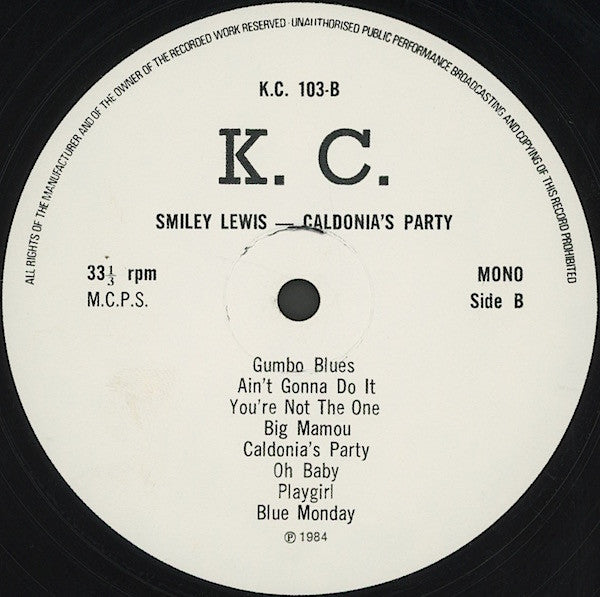 Smiley Lewis : Caldonia's Party (LP, Comp)