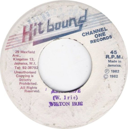 Welton Irie : Army Life (7")