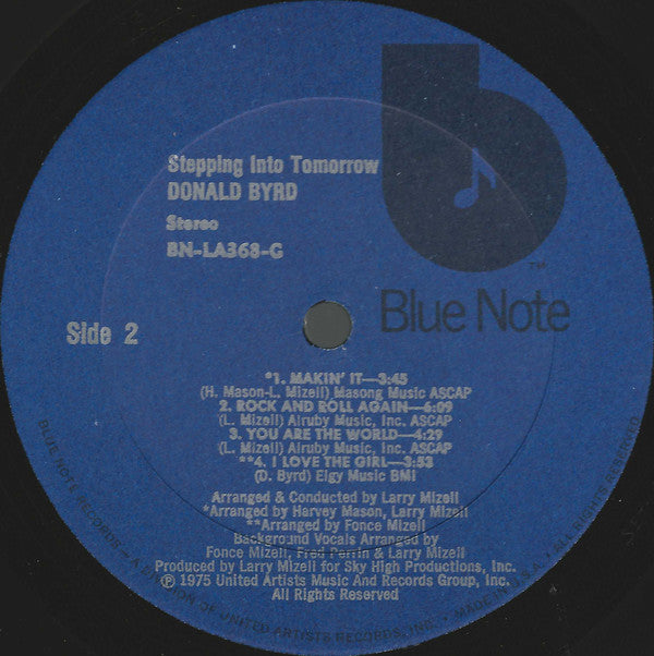 Donald Byrd : Stepping Into Tomorrow (LP, Album)