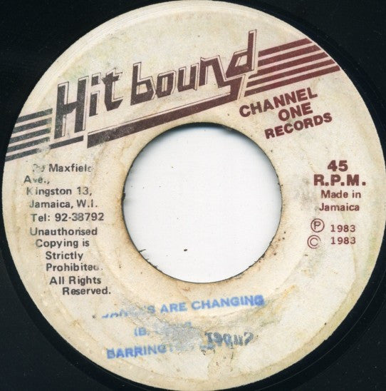 Barrington Levy : Dances Are Changing (7")